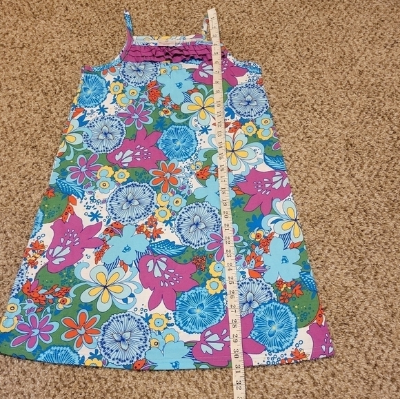 Hanna Andersson Girls Fun Floral Print Summer Sun Dress 100% cotton US Size 10 - Picture 5 of 7